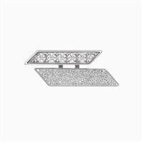 Orecchini da donna in oro bianco 18 kt con zirconi bianchi – 2.69 g – Idee Preziose dal 1987 - IP.OK18B/40